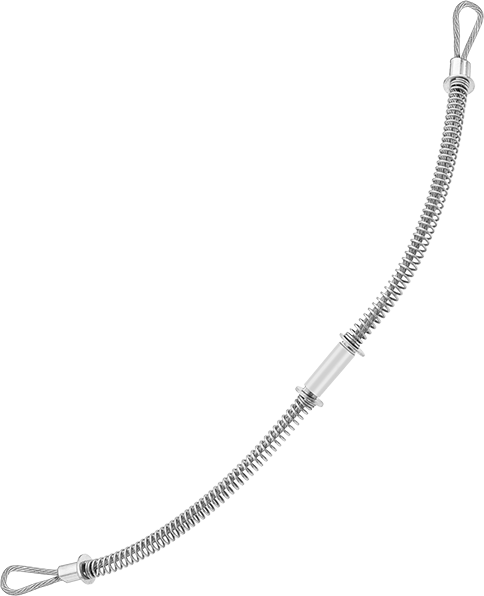 McMaster 5484K31 Hose Whip Check, with Spring-Loaded Loop Ends, for 4" Hose ID