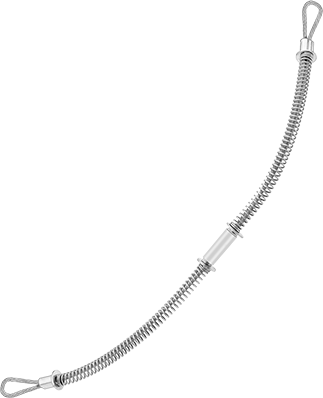 McMaster 5484K23 Hose Whip Check with Spring - Loaded Loop Ends, for 1/2" to 1.25" Hose ID - KVM Tools Inc.KV5484K23