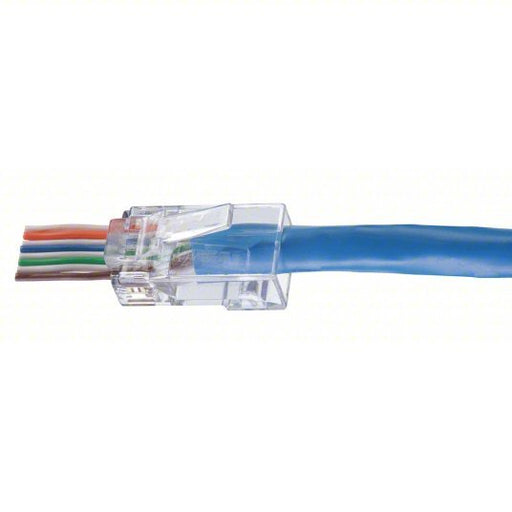 Ideal 85 - 376 Modular Plug RJ45, Solid, 6 Cable Category, Pass - Through - KVM Tools Inc.KV54DV78