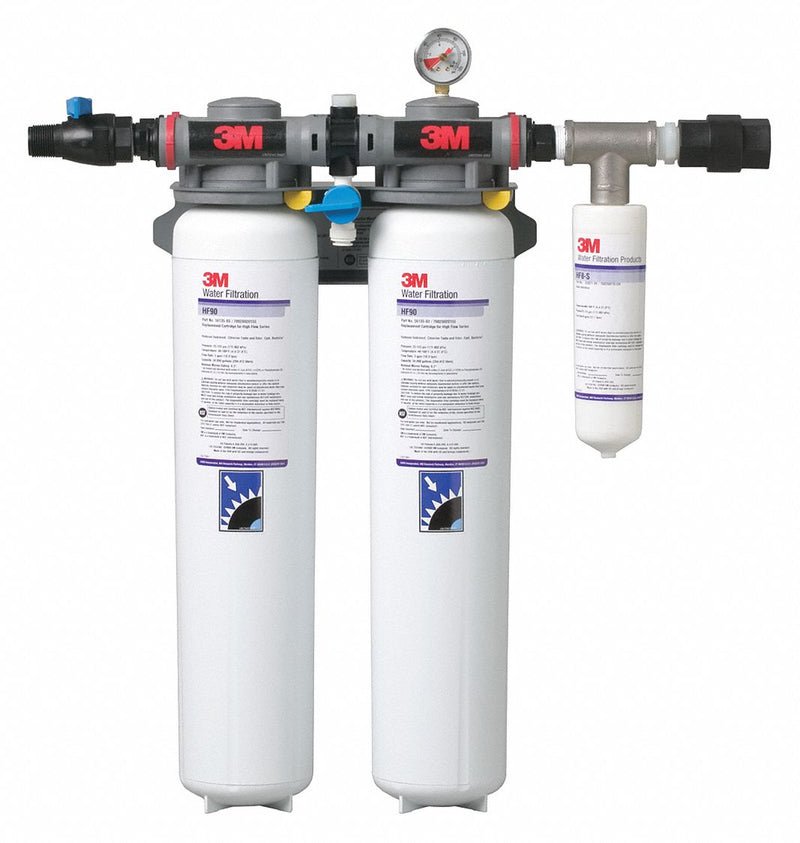 3M Filtration DP290 Water Filtration System, 0.2 micron, 10 gpm, NPT, 24 1/8 in Overall Ht, 108,000 gal
