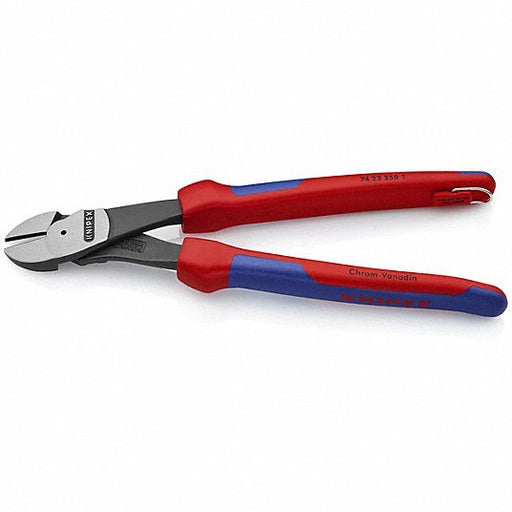 Knipex 74 22 250 T BKA High Leverage Diagonal Cutting Plier Std, Angled, Oval, 2 in Jaw Lg, 1 1/4 in Jaw Wd, Tether Ready - KVM Tools Inc.KV54JD74