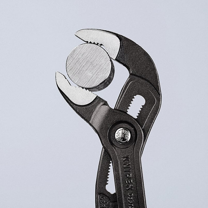 Knipex 87 02 300 T BKA Water Pump Plier V, Push Button, 2 3/4 in Max Jaw Opening, 12 in Overall Lg, 30 Jaw Positions - KVM Tools Inc.KV54JD79
