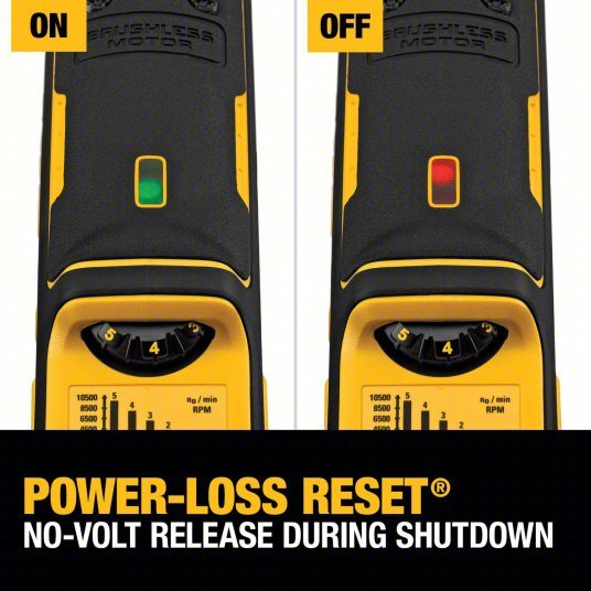 DeWalt DWE43214N Angle Grinder 13A, 10,500 RPM Max. Speed, Paddle, 5 in Wheel Dia - KVM Tools Inc.KV54JJ49