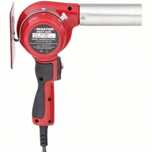 Master Appliance HG-202D-02 Heat Gun Pistol-Grip, 220V AC, Three-Prong, 400°F to 400°F, 27 cfm Air Volume - KVM Tools Inc.KV54XY02