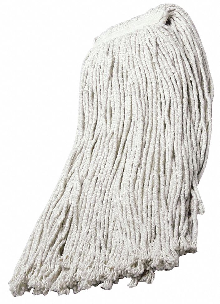 Ability One 7920-00-205-0426 Wet Mop Head, String Mop, Extra-Large Mop Head Size, 32 oz Dry Wt, Cotton, Cotton, White