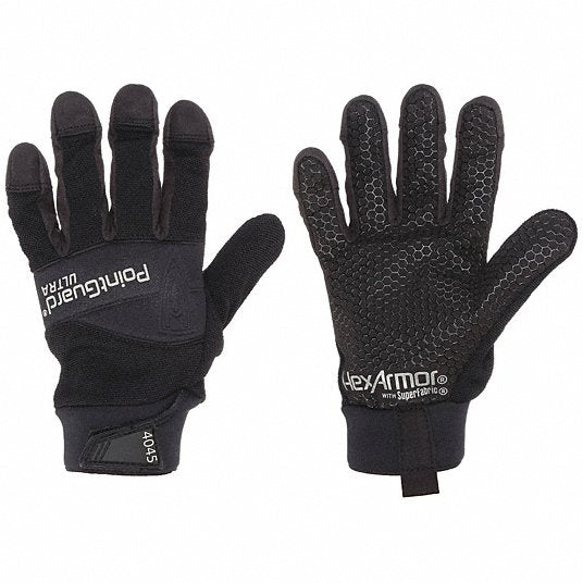 Hexarmor 4045 - XL (10) Mechanics Gloves ANSI/ISEA Needlestick Level 2 - Palm Side/3 - Fingertips, XL (10), 1 PR - KVM Tools Inc.KV54ZG59