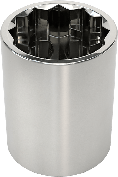 McMaster 5545A61 12-Point Standard Socket, Chrome, 1/2" Drive, 15/16" Size