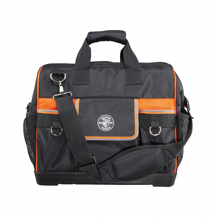 Klein 55469 Tool Bag 17 1/2 in W x 10 in D x 16 in H, Black, Polyester, 42 Pockets, Polyester - KVM Tools Inc.KV259G14