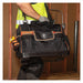 Klein 55469 Tool Bag 17 1/2 in W x 10 in D x 16 in H, Black, Polyester, 42 Pockets, Polyester - KVM Tools Inc.KV259G14