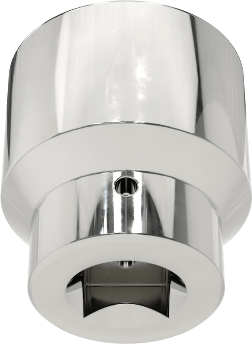 McMaster 5546A23 Chrome-Plated 12-Point Socket, 1" Square Drive, 2-3/16" Size, 3-5/16" Overall Length