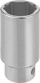 McMaster 5547A714 6 - Point Deep Socket, 3/4" Square Drive, 35 mm Size - KVM Tools Inc.KV5547A714