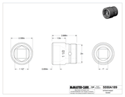 McMaster 5550A189 6-Point Impact Socket, 1" Square Drive, Standard, 1-1/2" Size, 2-11/16" Overall Length