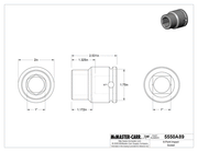 McMaster 5550A89 6-Point Impact Socket, 1" Square Drive, Standard, 1" Size, 2-9/16" Overall Length