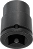 McMaster 5550A92 6-Point Impact Socket, 1" Square Drive, Standard, 1-1/8" Size, 2-9/16" Overall Length