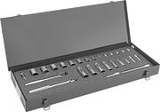 McMaster 7874N106 12 - Point Socket Set with Drive Tool, 3/8" Square Drive, 34 Pieces - KVM Tools Inc.KV7874N106