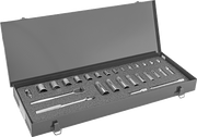 McMaster 7874N112 12 - Point Socket Set with Drive Tools, 3/4" Square Drive, 30 Pieces - KVM Tools Inc.KV7874N112