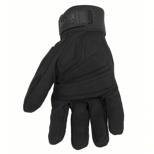 Ringers 163 Mechanics Gloves L (10), Full Finger, Synthetic Leather, TPR, 1 PR - KVM Tools Inc.KV55AC52