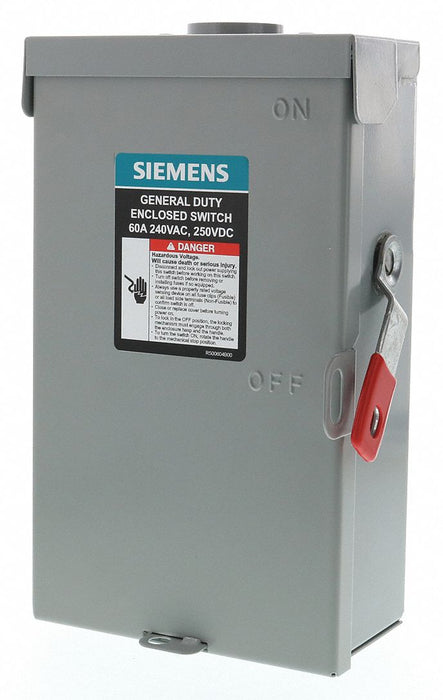 Siemens GF322NRA Safety Switch Fusible 60A 3-Phase 240V