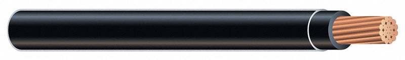 Southwire 11293871 XHHW Building Wire, Copper, 12 AWG, 1 Conductor, Stranded, Black, 500 ft, 600V, Spool