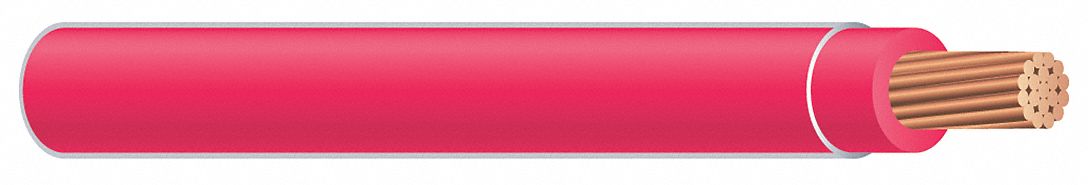 Southwire 37103971 XHHW Building Wire, Copper, 12 AWG, 1 Conductor, Stranded, Red, 500 ft, 600V, Spool