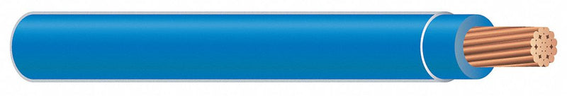 Southwire 37104771 XHHW Building Wire, Copper, 12 AWG, 1 Conductor, Stranded, Blue, 500 ft, 600V, Spool