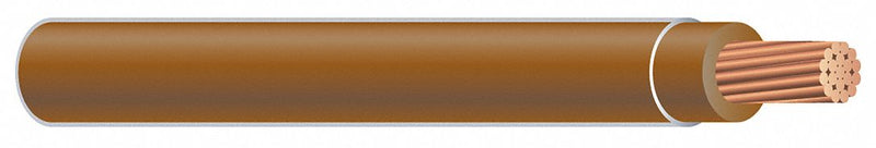 Southwire 37108871 XHHW Building Wire, Copper, 12 AWG, 1 Conductor, Stranded, Brown, 500 ft, 600V, Spool