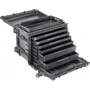 Pelican 004500-0610-110 Rolling Tool Box 16 in Overall Wd, 25 in Overall Dp, 19 in Overall Ht, Black - KVM Tools Inc.KV55HF15