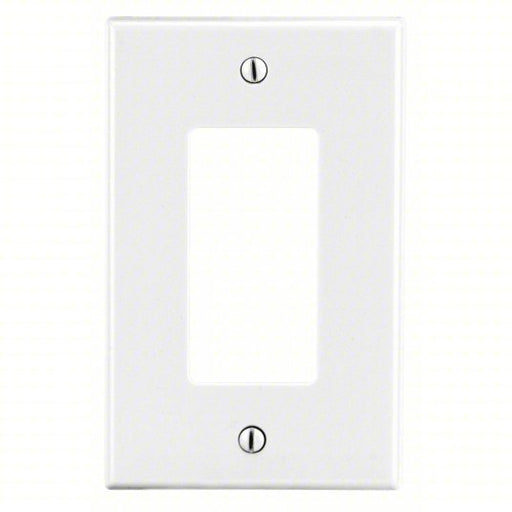 Hubbell P26W Rocker Wall Plate Decorator - Rocker, Plastic, White, 1 Outlet Openings, 1 Switch Openings - KVM Tools Inc.KV55KT13