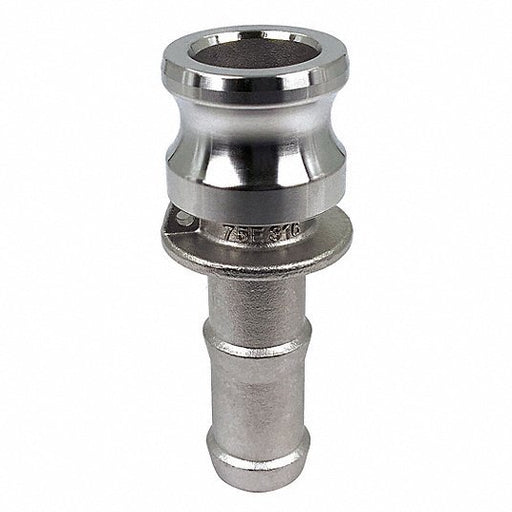 KVM Tools PLE105 Cam and Groove Adapter 3/4 in Coupling Size, 250 psi Max. Working Pressure @ 70 F, Male Hose Shank - KVM Tools Inc.KV55MV74