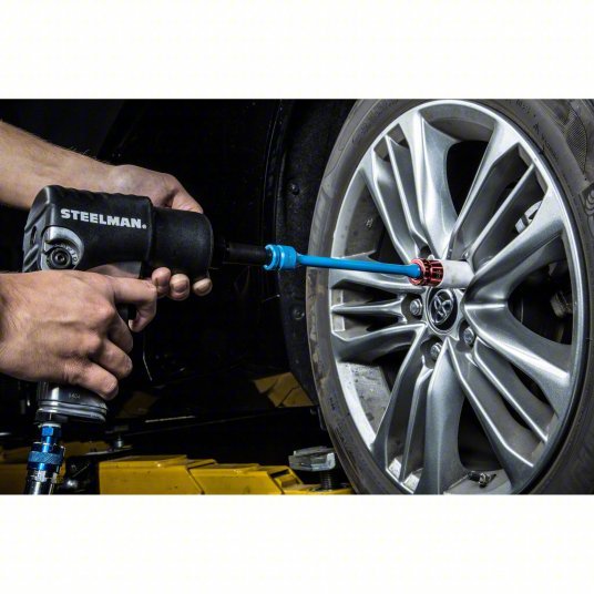 Steelman 50091A Torque Socket Impact Wrenches, Alloy Steel, Extension, 80 ft - lb Working Torque, 1/2 in - KVM Tools Inc.KV55RZ84