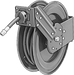 McMaster 5320K31 Automatic-Winding Hose Reel, with 6" x 6" Base, Brass 1/2 x 1/2 NPT, 50 Feet Long Hose