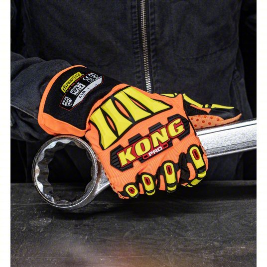 Ironclad SDX2P - 05 - XL Mechanics Gloves XL (10), Riggers Glove, Synthetic Leather with PVC Grip, Orange, 1 PR - KVM Tools Inc.KV56HT99