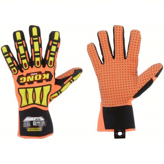 Ironclad SDX2P - 05 - XL Mechanics Gloves XL (10), Riggers Glove, Synthetic Leather with PVC Grip, Orange, 1 PR - KVM Tools Inc.KV56HT99