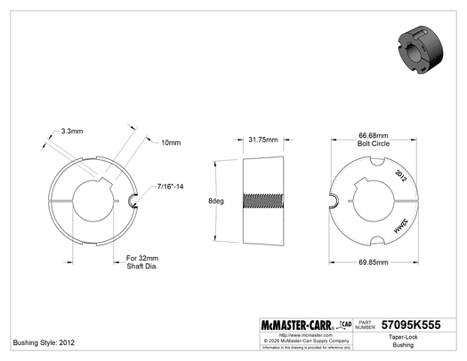Gates AX32 Cogged V-Belt, AX32, 34 in Outside Lg, 1/2 in Top Wd, 5/16 in Thick, Polyester