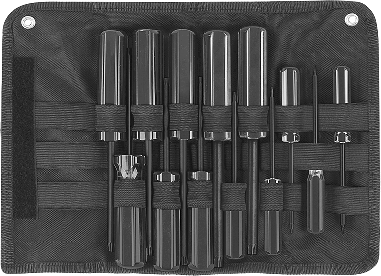 McMaster 5756A71 Plain-Grip Torx Screwdriver, 13-Piece Set, T6 to T50 Drive Sizes