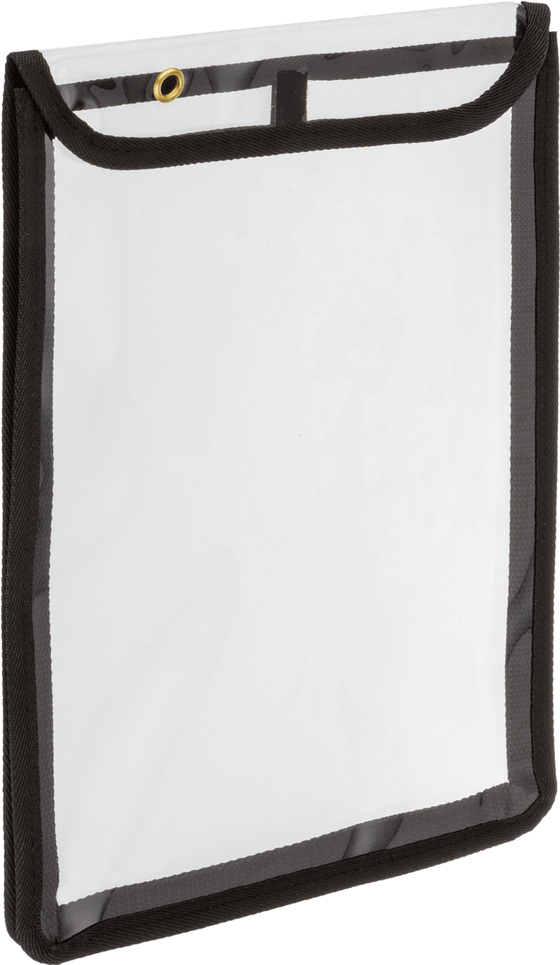 McMaster 5764T11 Expandable Document Protector, Vinyl Plastic, for Maximum 9" Wide x 12" Long Sheet, with Hook-and-Loop Flap