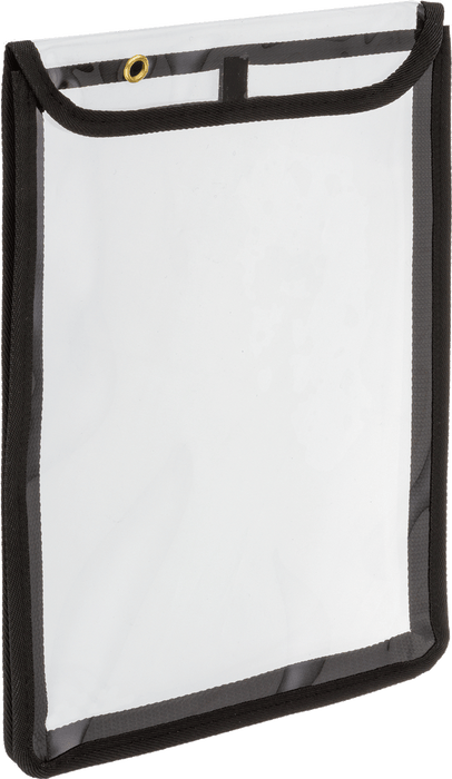 McMaster 5764T11 Expandable Document Protector, Vinyl Plastic, for Maximum 9" Wide x 12" Long Sheet, with Hook-and-Loop Flap