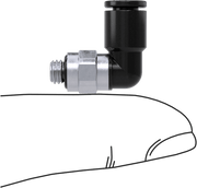 McMaster 5779K284 Push - to - Connect Tube Fitting for Air Short Swivel Elbow, for 5/32" Tube OD x 10 - 32 Male - KVM Tools Inc.KV5779K284