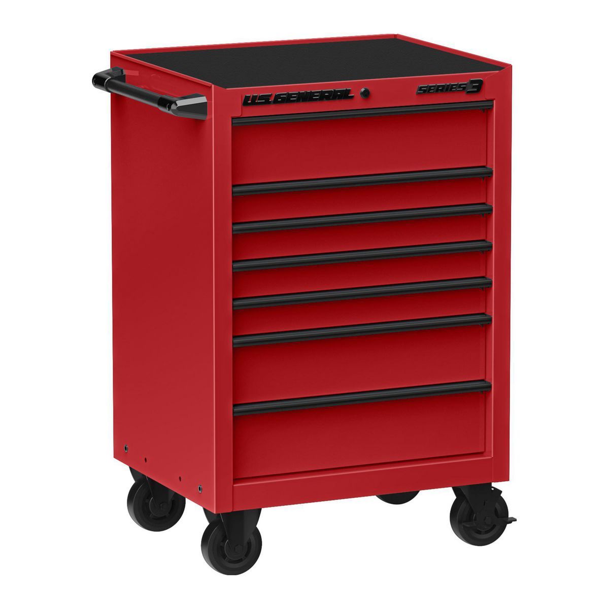 KVM Tools US General KV58721 27 in. x 22 in. Roll Cab, Series 3, Red ...
