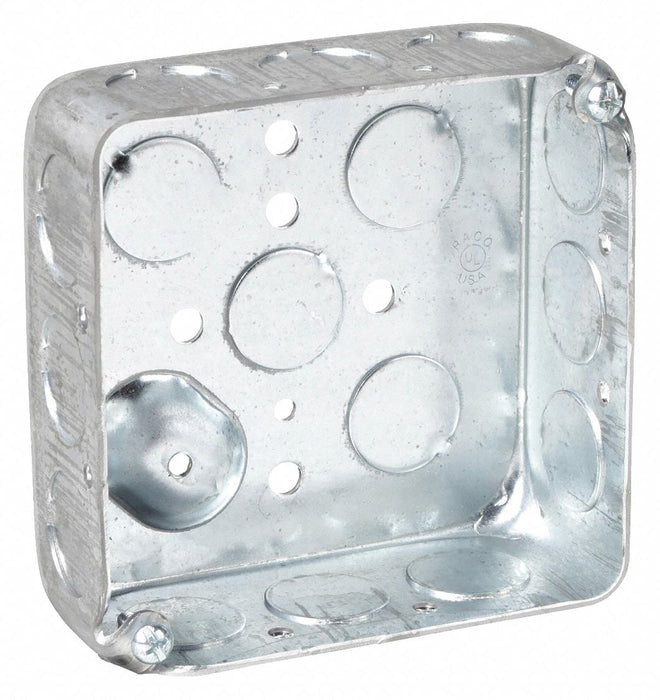 Raco 190 Electrical Box 4x4 Square 2 Gangs Steel