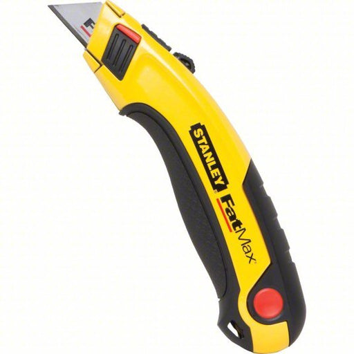 Stanley 10 - 778 Utility Knife 6 1/2 in Overall Lg, Steel Std Tip, Rubberized, Metal/Rubber, Black/Yellow - KVM Tools Inc.KV5AHC4