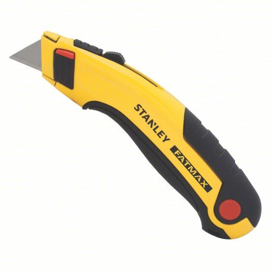 Stanley 10 - 778 Utility Knife 6 1/2 in Overall Lg, Steel Std Tip, Rubberized, Metal/Rubber, Black/Yellow - KVM Tools Inc.KV5AHC4