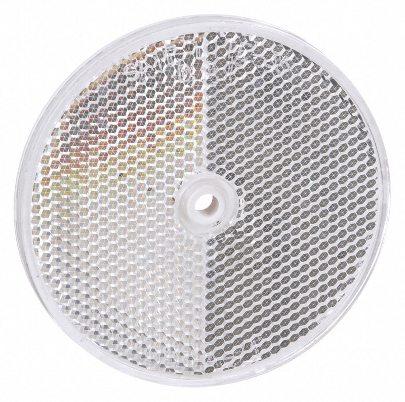 Telemecanique RF30 Round Sensor Reflector, Non-Polarized, Round, Acrylic, 76 mm Overall Dia