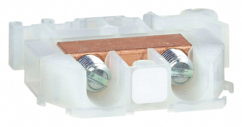 Square D 9080GR6 Terminal Block, DIN Rail Mounting Type, Screw Clamp Wire Termination, 2 Wire Terminals