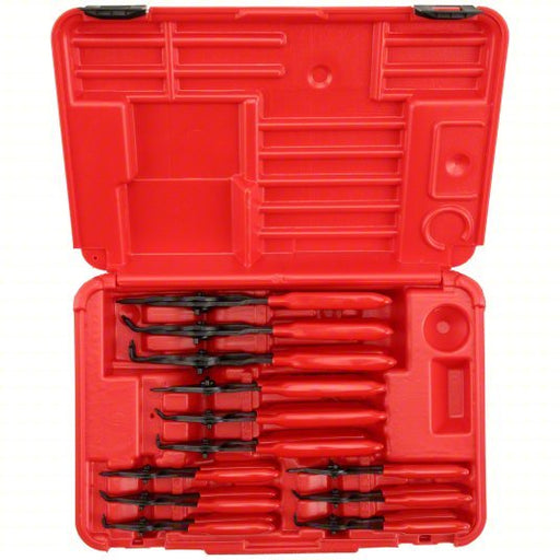 Proto J360B Retaining Ring Plier Set: Internal/External, For 3/8 in to 3 in Bore Dia, 0°,45°,90° Tip Angle - KVM Tools Inc.KV5C602