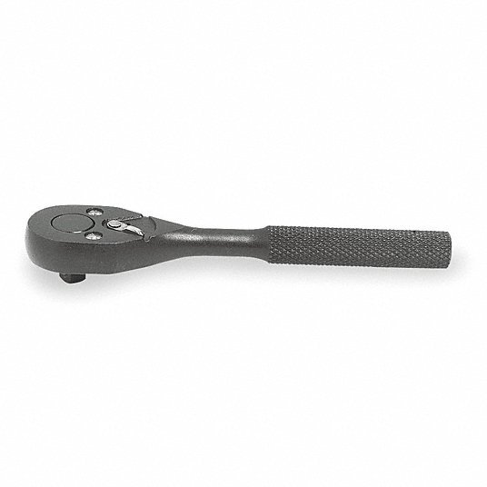 Proto J5449BL Hand Ratchet Pear, Reversible, 10 in Overall Lg, Black Oxide, 15° Min Arc Swing - KVM Tools Inc.KV1AM19
