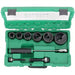 Greenlee 7238SB Knockout Punch Driver Set 6 Pieces, 10 ga Max Sheet Metal Capacity - Steel - KVM Tools Inc.KV5C632