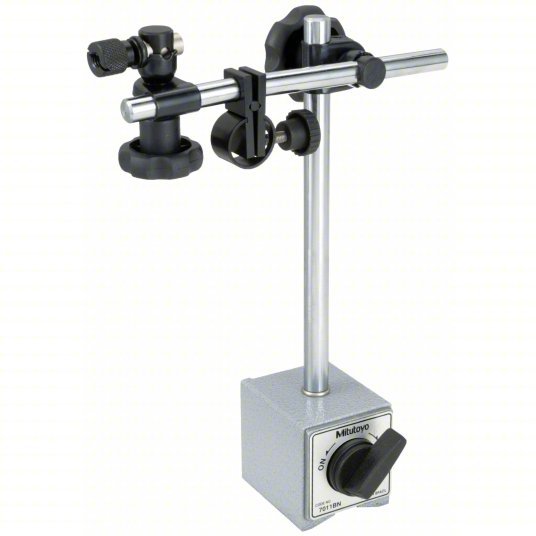 Mitutoyo 7011S - 10 Magnetic - Base Indicator Holder Rigid Arm, 600 N Holding Power, V Step - KVM Tools Inc.KV5C751