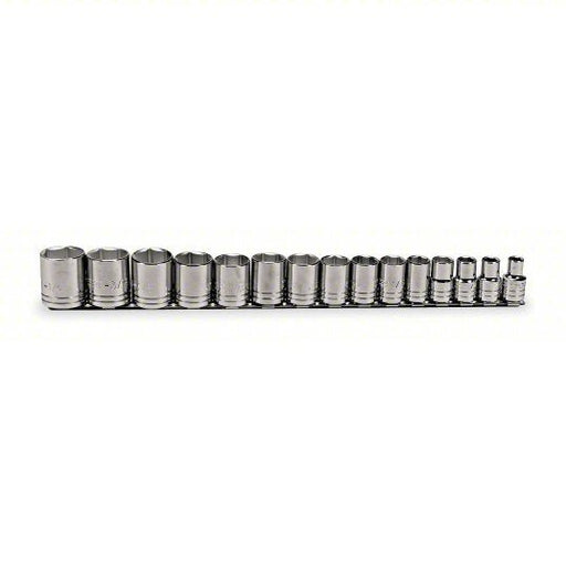 Proto J54110 Socket Set 1/2 in Drive Size, 15 Pieces, 3/8 in to 1 1/4 in Socket Size Range, (15) 6 - Point - KVM Tools Inc.KV5C893