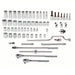 Proto J54132 Socket Wrench Set 1/2 in Drive Size, 65 Pieces, 3/8 in to 1 1/2 in Socket Size Range, Chrome - KVM Tools Inc.KV5C898